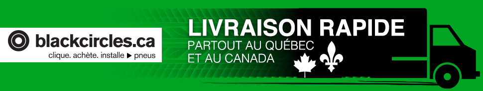 bannière de couleur verte: Livraison rapide partout au Québec et au Canada