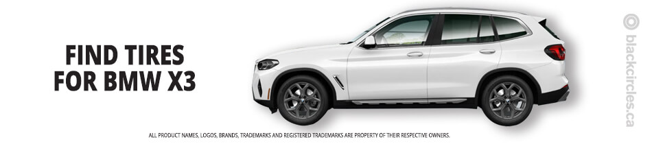 Find the best tires for your BMW X3