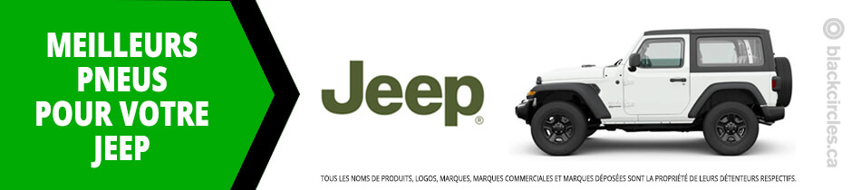 Trouver les meilleurs pneus pour votre Jeep