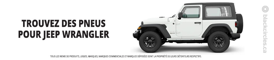 Trouver les meilleurs pneus pour votre Jeep Wrangler