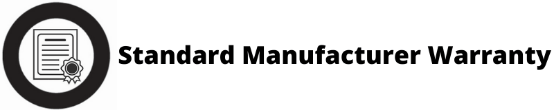 Standard manufacturer warranty