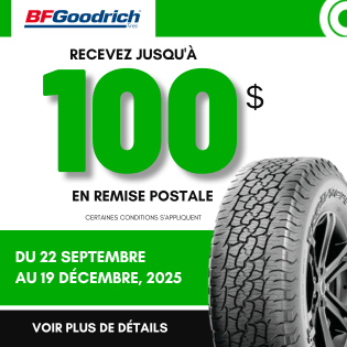 REMISE POSTALE bfgoodrich CHEZ blackcircles.ca