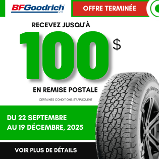 REMISE POSTALE bfgoodrich CHEZ blackcircles.ca