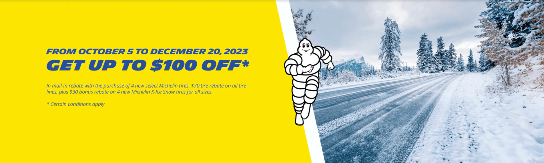 Michelin X-Ice Snow Mail-in rebate
