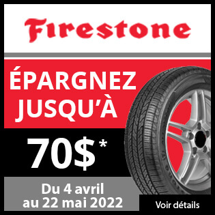Rabais pneus Firestone