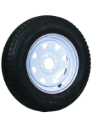 Tire And Wheel 4Bolt ( White )
