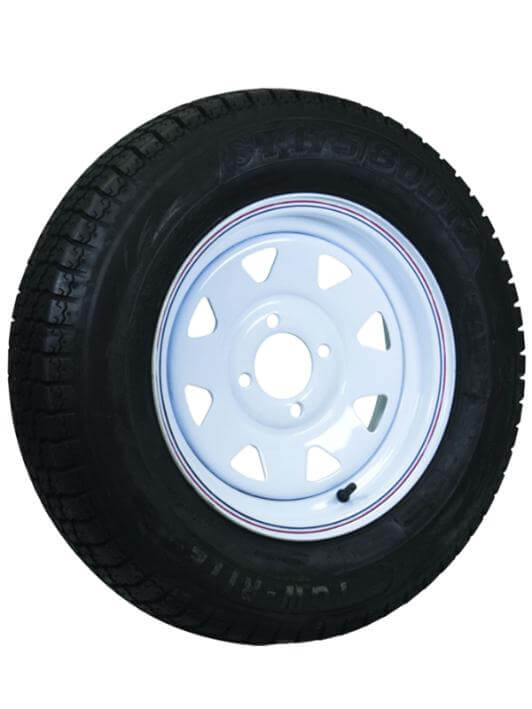TOW RITE Tire And Wheel 4Bolt (White)