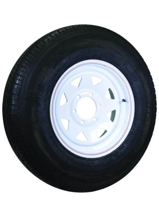 TOW RITE Tire And Wheel 6Bolt (White)