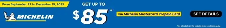 Get up to $85 back from Michelin