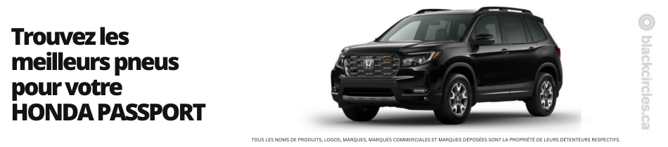 Trouver les meilleurs pneus pour votre Honda Passport
