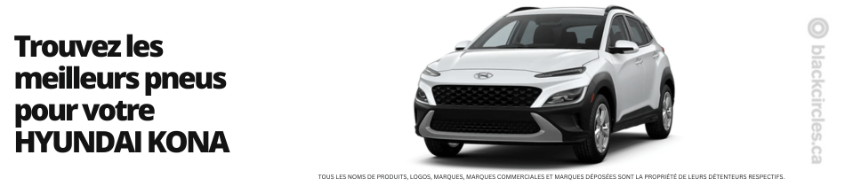 Trouver les meilleurs pneus pour votre Hyundai Kona