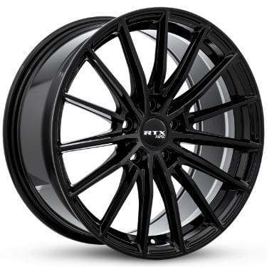 RTX FF15 Gloss Black 20x8.5 - 5x114.3 Wheels | Blackcircles.ca