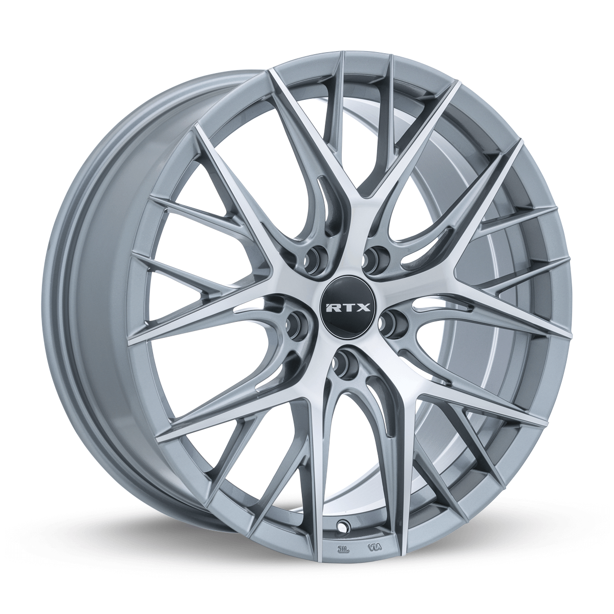 RTX Valkyrie Lite Gunmetal Machined 18x8 - 5x114.3 Wheels
