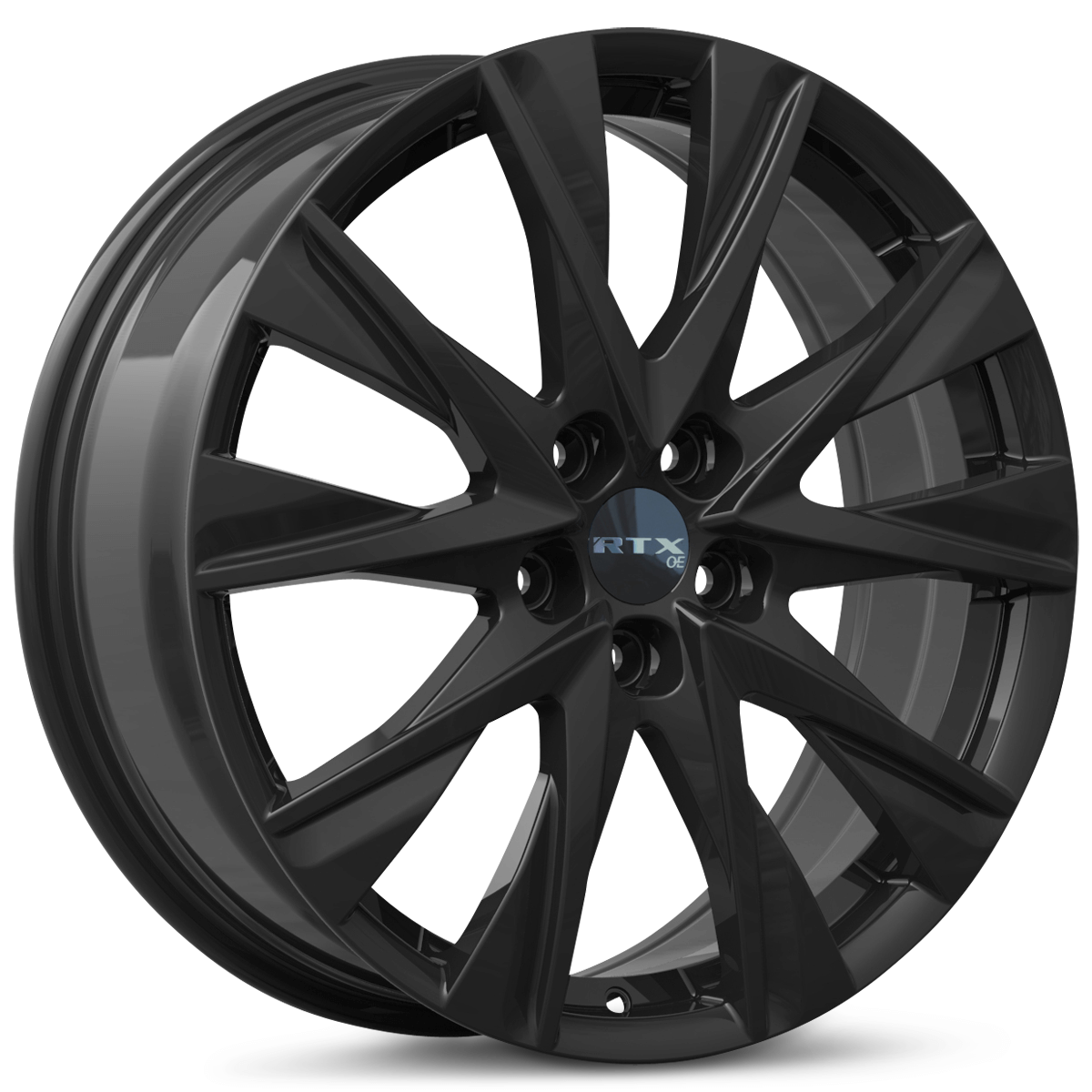 RTX MZ02 Gloss Black Wheels | Blackcircles.ca