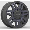 Adventure (6 Lugs) Satin Black Machined Grey