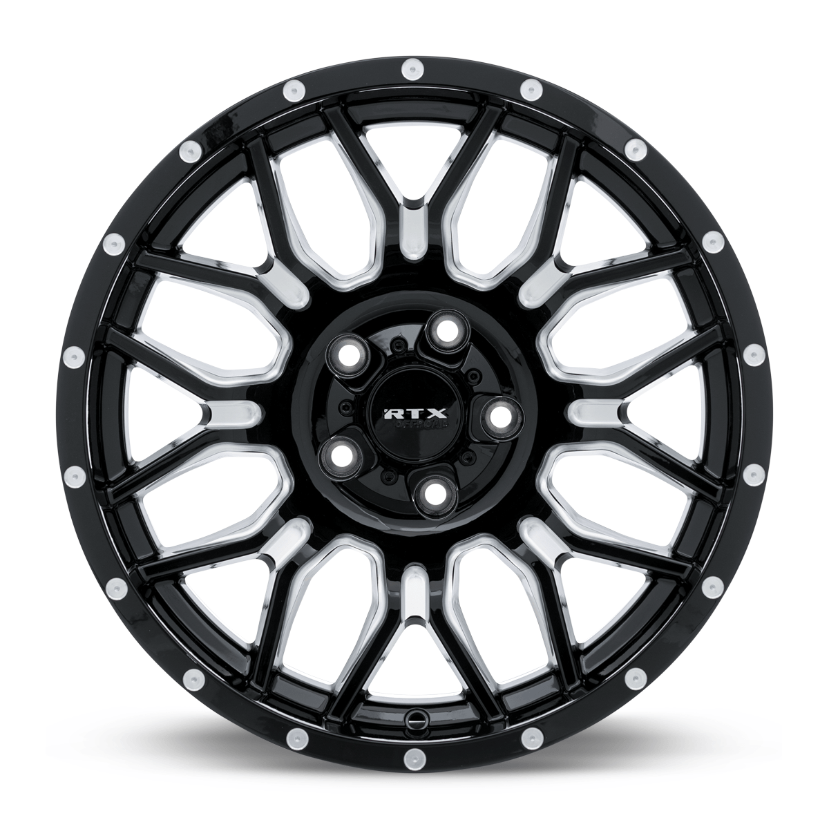 Claw Gloss Black Milled with Rivets