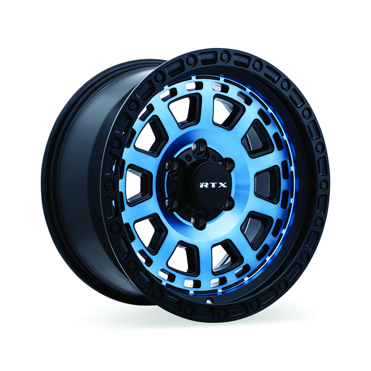 RTX Titan Midnight Blue with Black Lip 18x9 - 5x127 Wheels