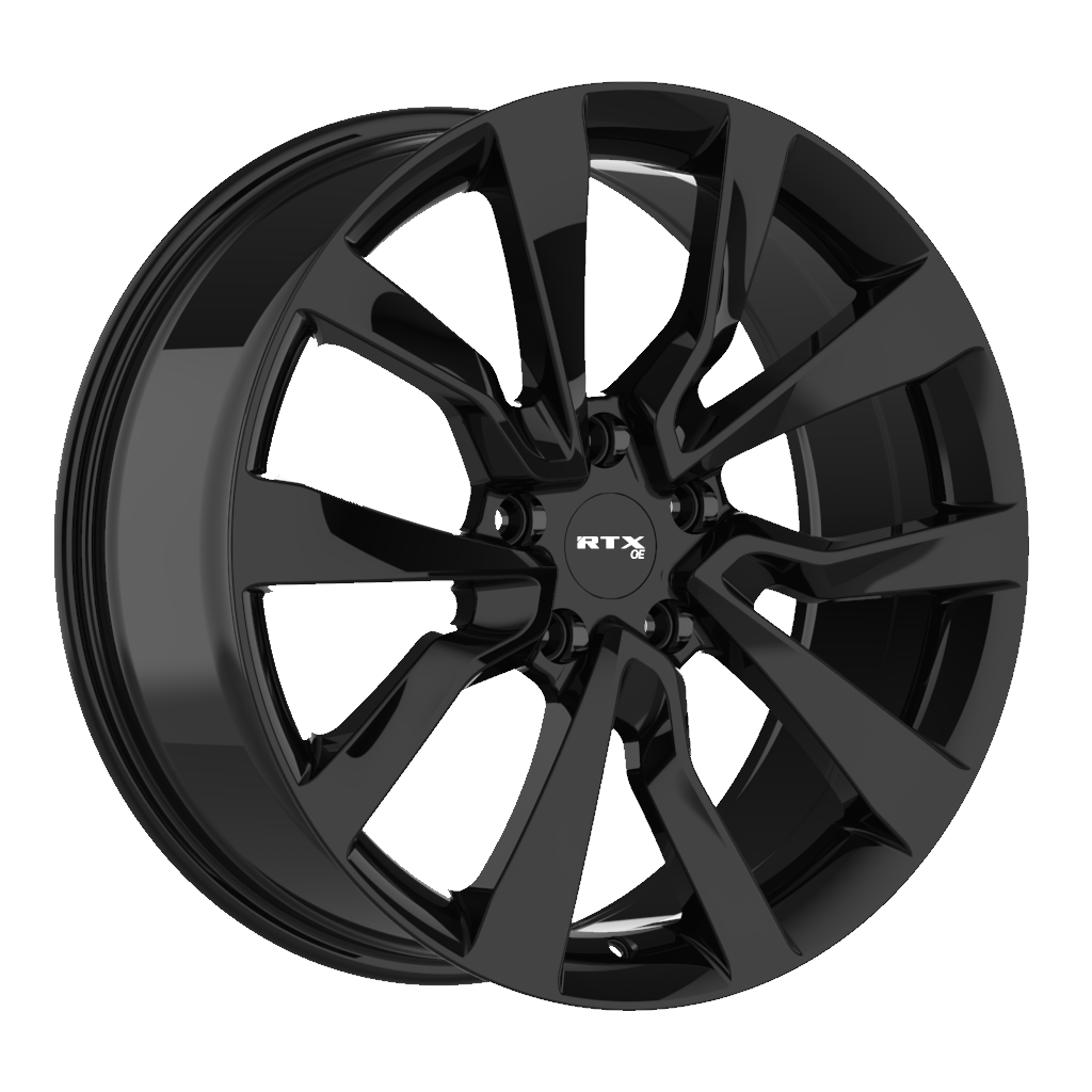 RTX TS04 Gloss Black Wheels | Blackcircles.ca