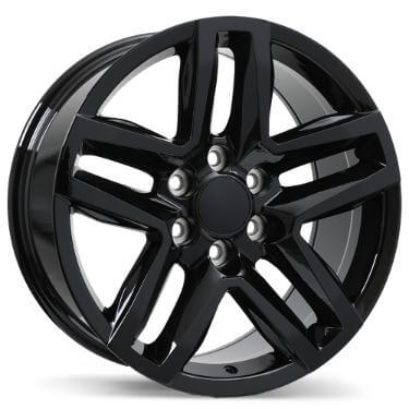 Replika R245 Gloss Black Wheels | Blackcircles.ca
